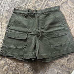 Abercrombie & Fitch Green Cargo Shorts